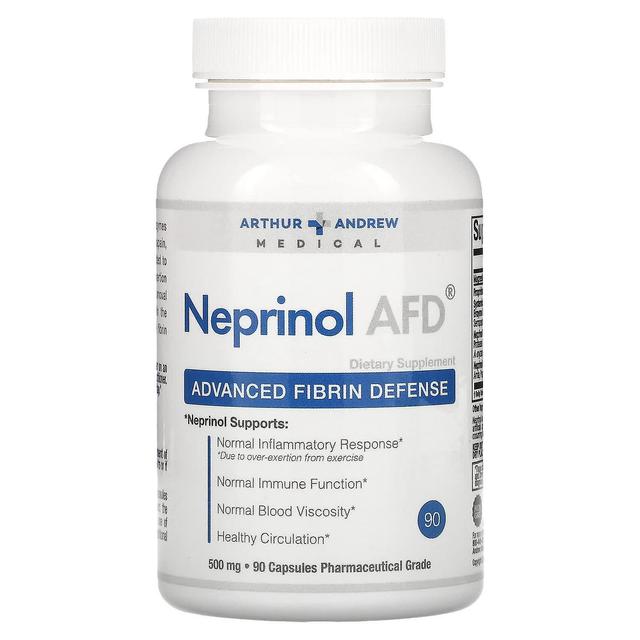 Arthur Andrew Medical, Neprinol AFD, Advanced Fibrin Defense, 500 mg, 90 Capsules on Productcaster.