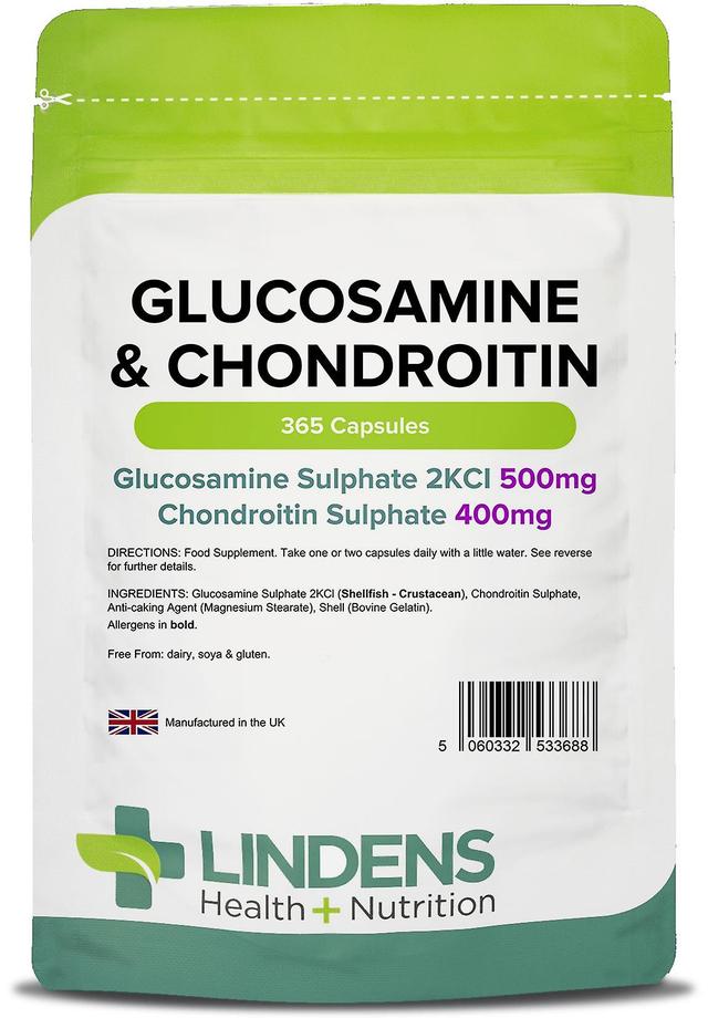 Lindens Glucosamine & Chondroïtine 500/400 - 365 Capsules on Productcaster.