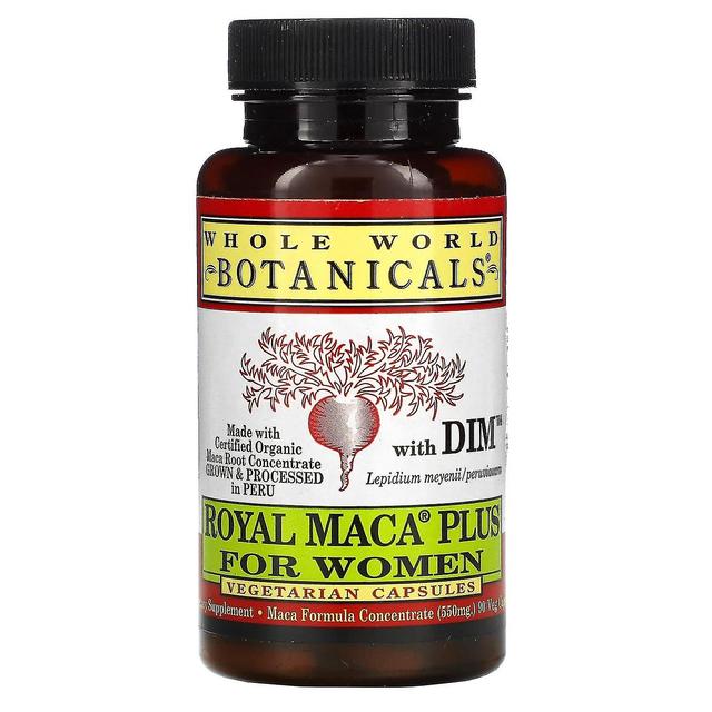 Whole World Botanicals, Royal Maca Plus für Frauen, 550 mg, 90 vegetarische Kapseln on Productcaster.