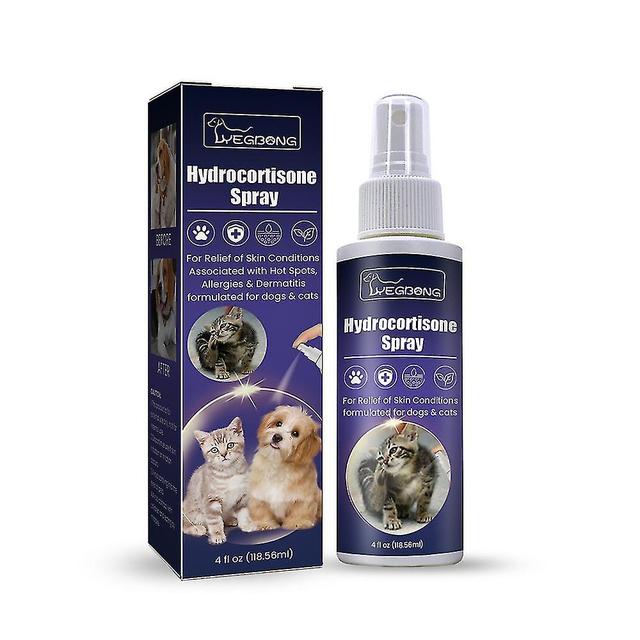 Ny hydrocortisonspray bekæmper infektion, dræber bakterier og stopper kløe, Veterinær hudbeskyttelse, alkoholfri, ikke-irriterende, til hunde, C on Productcaster.