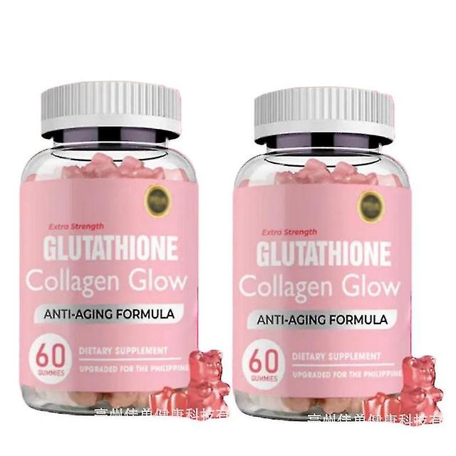 Glutathion-Gummis Anti-Aging-Hautaufhellung Falten mit Kollagen 2Flaschen on Productcaster.