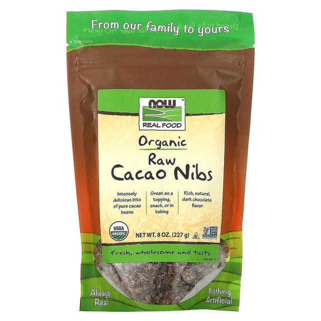 NOW Foods, Real Food, Organic Raw Cacao Nibs, 8 oz (227 g) on Productcaster.