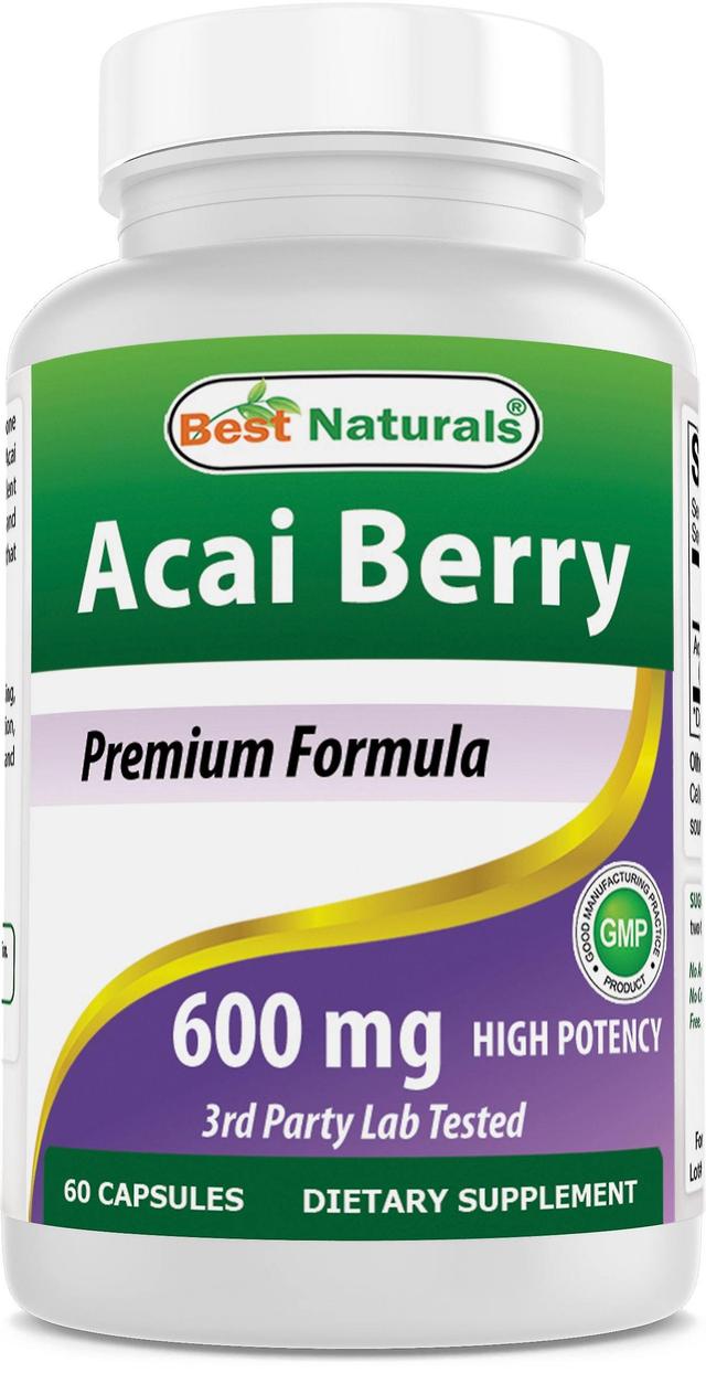 Best naturals acai berry extract 600 mg 60 capsuels on Productcaster.