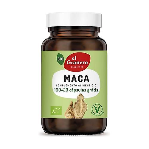 El Granero Integral Maca Bio 120 vegetable capsules on Productcaster.