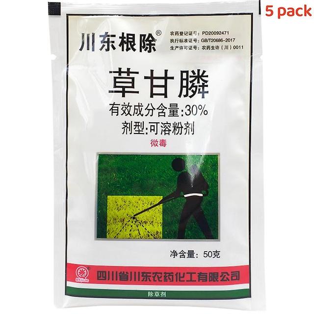 5 / 20pcs Glyphosate Herbicide Glycine Inhibits Grass Leaves, Orchard Wasteland Weeding And Root Rotting Agent Weeds, Soluble Powder 50 grams 5 pack on Productcaster.