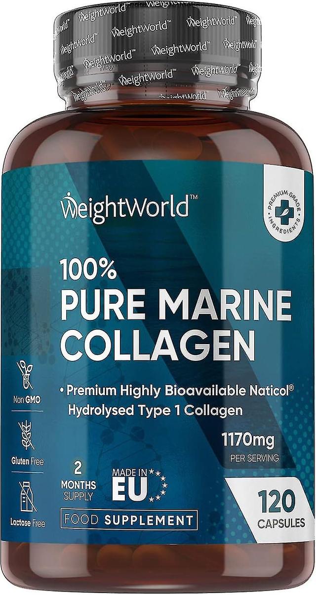 Pure Marine Collagen Capsules - 1170mg High Strength Collagen Supplement - Type 1 Hydrolysed Collagen Peptides on Productcaster.