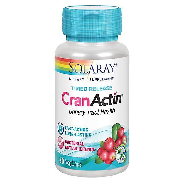 Solaray cranactin cranberry extract timed-release formula | urinary tract health | 30 vegcaps on Productcaster.