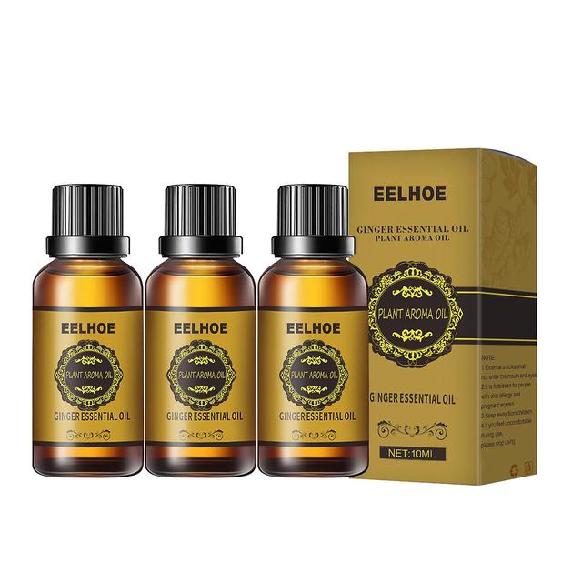 3pcs Belly Dræning Ginger Oil, lymfedrænage Ingefær Olie, Slankende Mave Ginger Oil, 10ml,30ml Natural Dræning Ginger Oil Essential Relax Massag 30... on Productcaster.