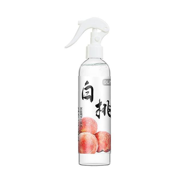 Mite Inhibitor Spray Bed Clothes Mite Remover Inhibitor De-mite Kit Inhibitor Kill Pure Natural Plant 300ml White Peach on Productcaster.