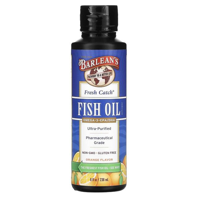 Barlean's, Fresh Catch Fischöl, Omega-3 EPA / DHA, Orange, 8 fl oz (236 ml) on Productcaster.