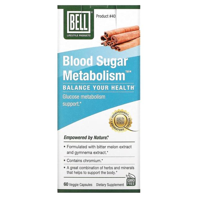 Bell Lifestyle, Metabolismo do açúcar no sangue, 60 cápsulas vegetais on Productcaster.