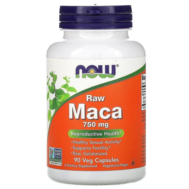 NOW Foods, Maca, Raw, 750 mg, 90 Veg Capsules on Productcaster.