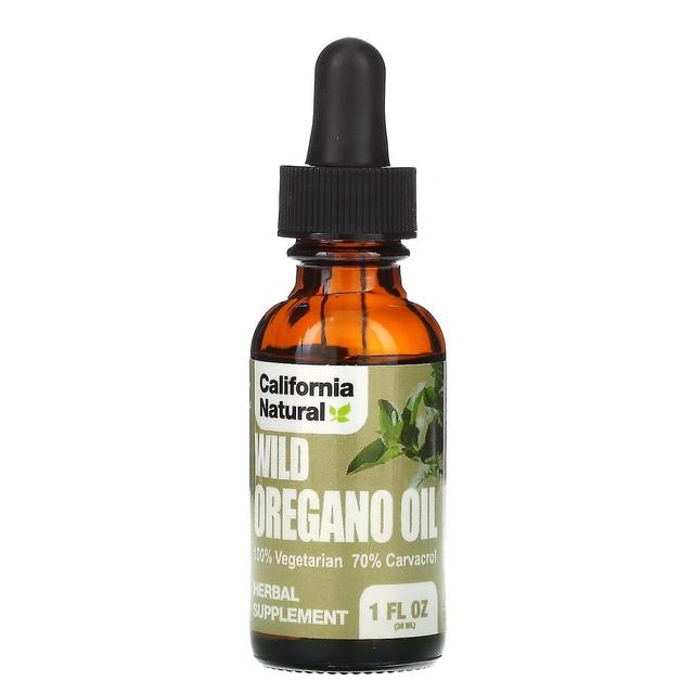 California Natural Kalifornian luonnollinen, villi oreganoöljy, 1 fl oz (30 ml) on Productcaster.