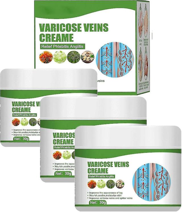 Varicose Vein Cream - Eliminate Varicose Veins And Spider Veins - Set Of 3 on Productcaster.