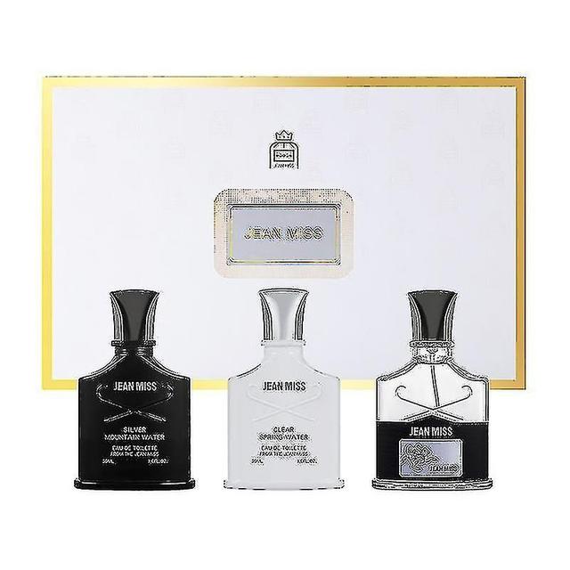 Set Silver Men's Perfume Box With Pheromones And Long-lasting Cologne-0145 Clear Men's Box Qinglie Mountain on Productcaster.