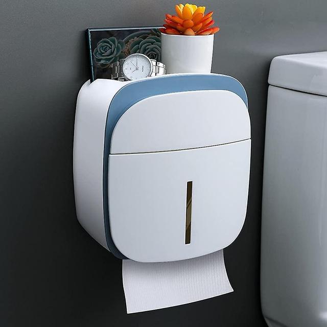 HDHD YSDSY Porte-Rouleau De Papier Toilette avec éTagèRe Et Tiroir Porte-Papier HygiéNique AdhéSif Suppor on Productcaster.