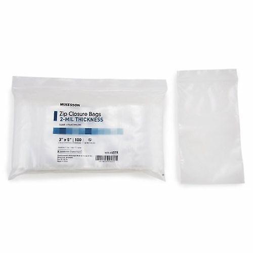 McKesson Zip Closure Bag 3 x 5 tums polyeten klar, antal 10 (förpackning med 1) on Productcaster.