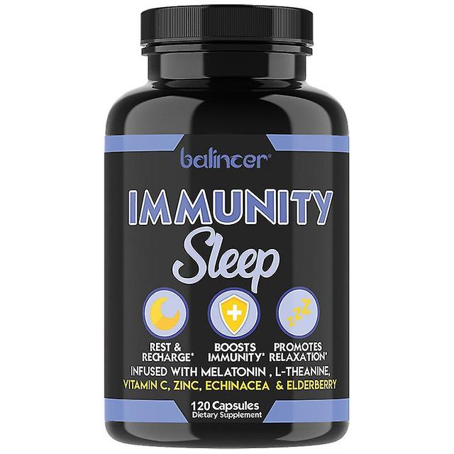 Vorallme Immune Sleep - Nighttime Sleep Boost Immune System Formula With Melatonin, L-theanine, Vitamin C, Zinc & Elderberry 120pcs A Bottle on Productcaster.