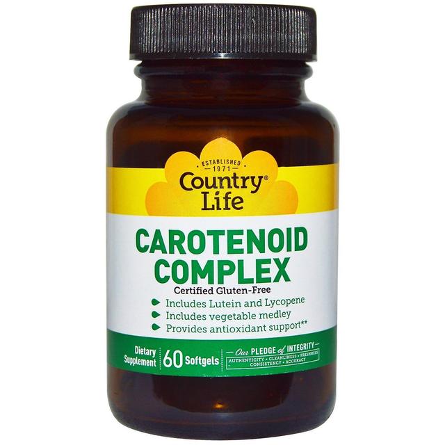 Country Life, Carotenoid Complex, 60 Softgels on Productcaster.