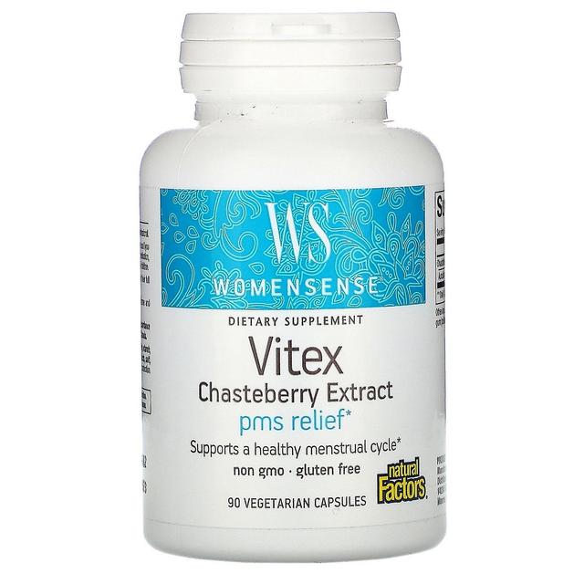 Natural Factors, Womensense, Vitex Chasteberry Extract, 90 Vegetarian Capsules on Productcaster.