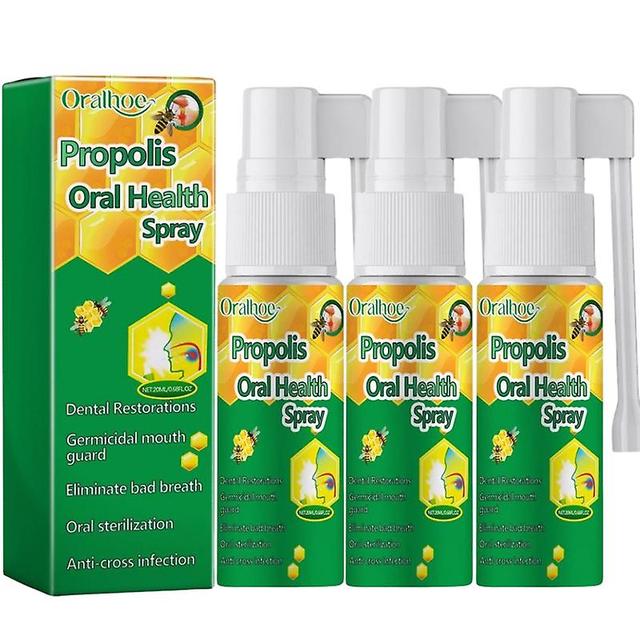 1 à 3 vaporisateurs de santé bucco-dentaire à la propolis, haleine fraîche 3X on Productcaster.