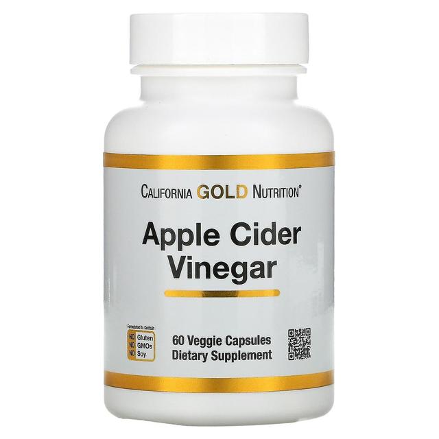 California Gold Nutrition, Apple Cider Vinegar, 60 Veggie Capsules on Productcaster.