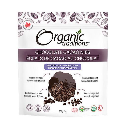 Organic Traditions Chocolate Cacao Nibs 70% Chocolate ,200 Grams on Productcaster.