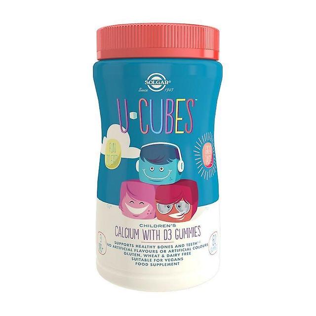 Solgar U-Cubes Calcium with D3 Gummies 60 (12556221) on Productcaster.