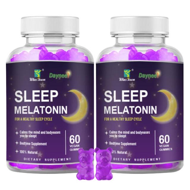 60ct Vitamins & Supplements Vegan Sleep Melatonin Gummies 2PCS on Productcaster.