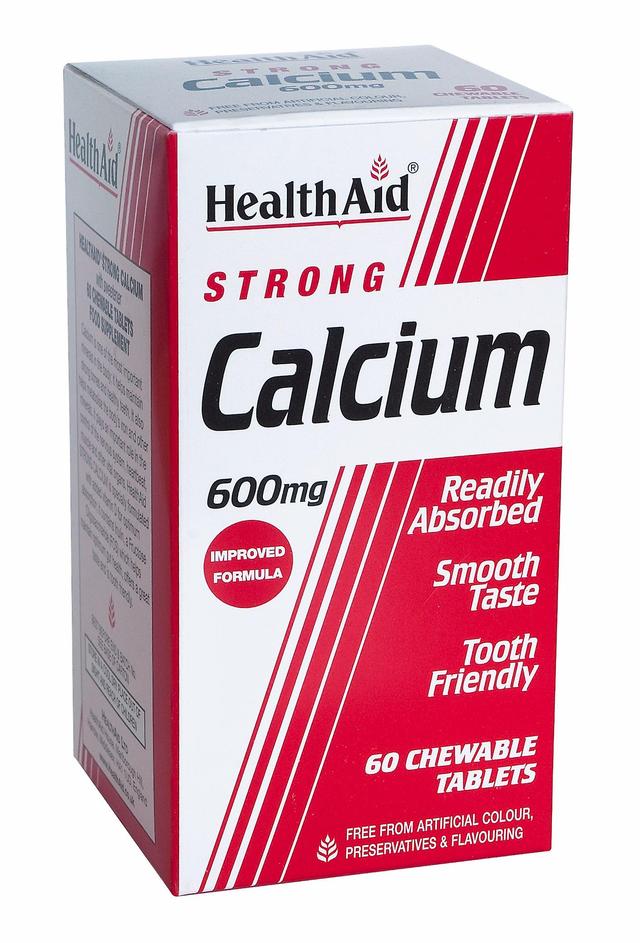 Health Aid Calcium 600mg - Chewable, 60 Tablets on Productcaster.