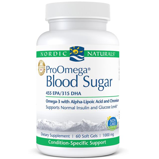 Nordic Naturals Proomega Blood Sugar 1000 Mg 60 Gels on Productcaster.