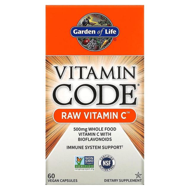 Garden of Life, Vitamin Code, RAW Vitamin C, 60 Vegan Capsules on Productcaster.