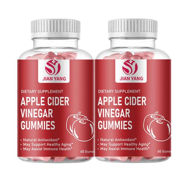 Apple Cider Vinegar Gummies - (1 Pack, 60 Count, Mother's, Gluten-free, Vegan, Beetroot, Pomegranate) 2pcs on Productcaster.