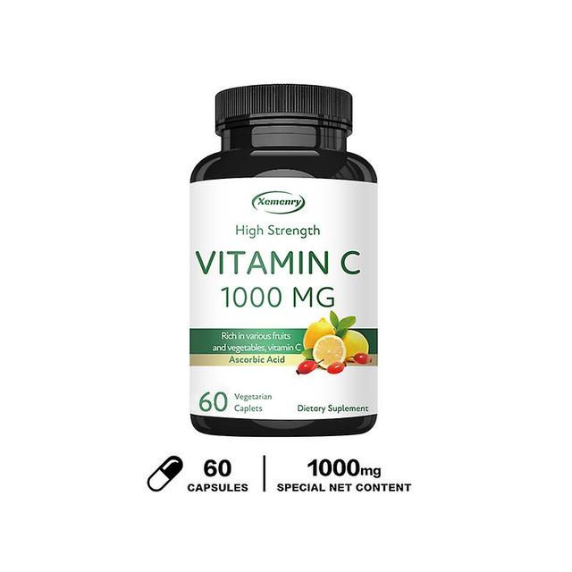 Vorallme prírodný doplnok vitamínu C 1000 mg | Bohaté na ovocie a zeleninu | Vegetariánske, Bez GMO, Bezlepkové 120 Kapsuly 60 Capsules on Productcaster.