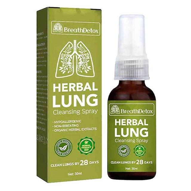 1/2 Pcs/set 30ml Breath Detox Herbal Lung Cleansing Spray, Natural Herbal Lung Essence Cleanse & Respiratory 1pcs on Productcaster.