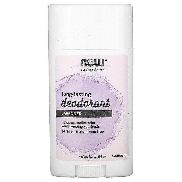 Now Foods, Solutions, Long-Lasting Deodorant Stick, Refreshing Lavender, 2.2 oz (62 g) on Productcaster.