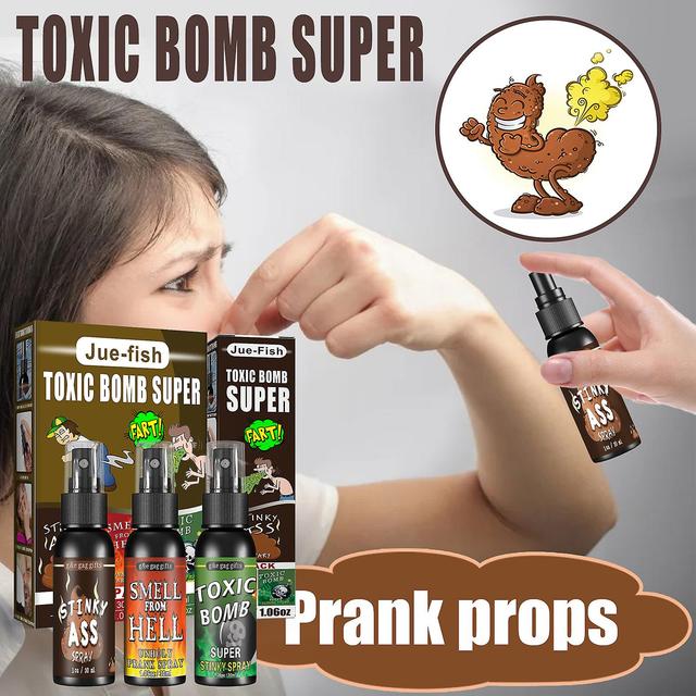 Stinky Fart Spray Whole People Toys Spoofing Odor, Stool, Stool, Hell Flavor Bomb Flavor on Productcaster.