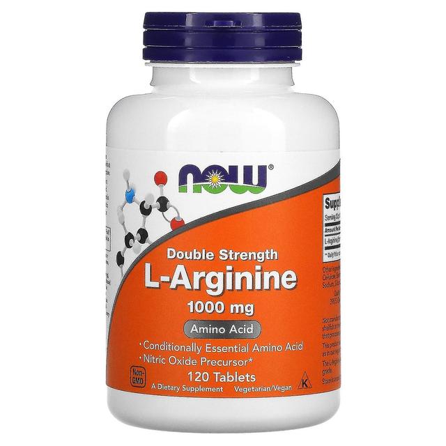 NOW Foods, L-Arginine, Double Strength, 1,000 mg, 120 Tablets on Productcaster.