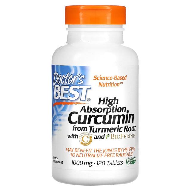 Doctor's Best, High Absorption Curcumin, 1,000 mg, 120 Tablets on Productcaster.