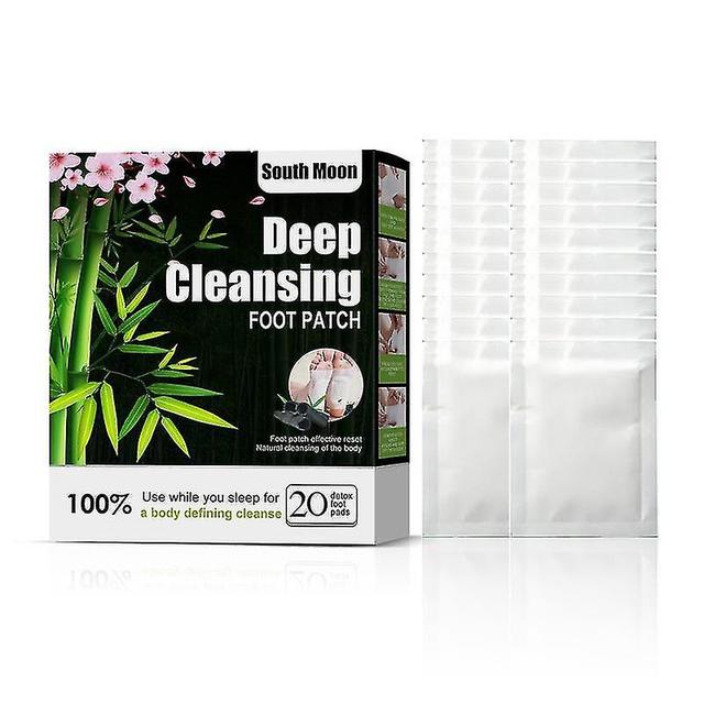 Detox Foot Patch For Stress Relief & Deep Sleep Natural Detox Foot Pads With Bamboo Vinegar Help Remove Toxins And Cleanse Body 20pcs on Productcaster.