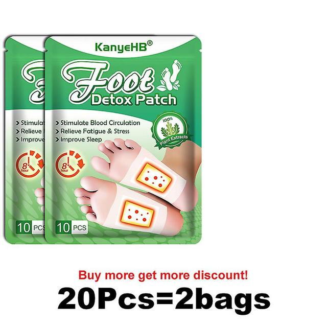 10/20/30/40/50pcs Parches de desintoxicación de pies Alivio del estrés Toxinas corporales Desintoxicación Limpieza de pies Cuidado de la salud Yeso... on Productcaster.