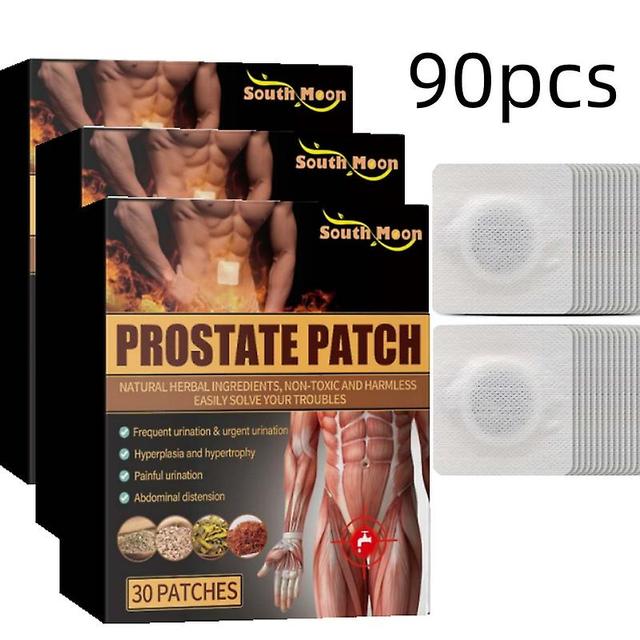 90pcs Prostatitis Prostate Treatment Patches Man Prostatic Navel Plaster Strengthen Kidney Herbs Patch For Men on Productcaster.