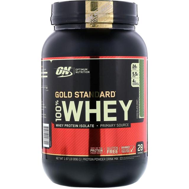 Optimum Nutrition, Gold Standard 100% Siero di Latte, Cioccolato alla menta, 1,97 libbre (896 g) on Productcaster.