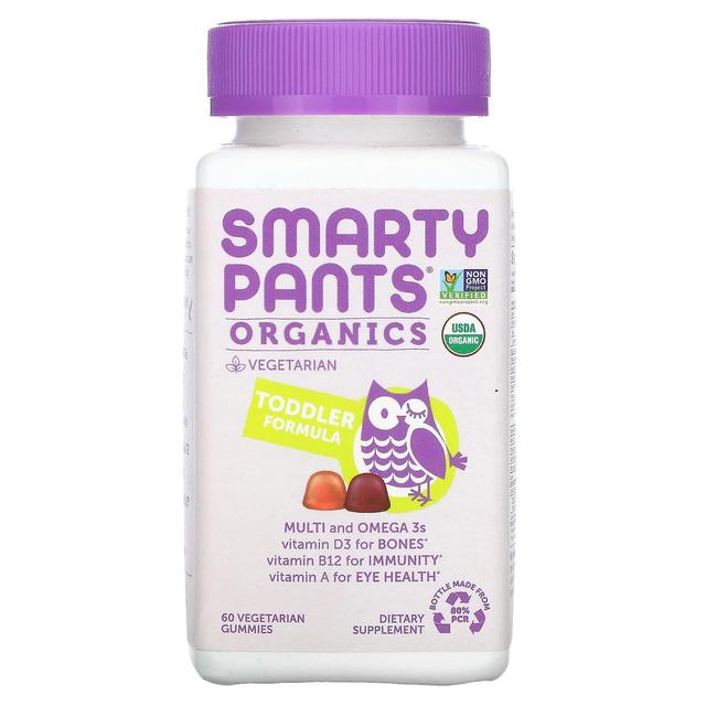 SmartyPants, Organics, Toddler Formula, Cherry and Mixed Berry, 60 Vegetarian Gummies on Productcaster.