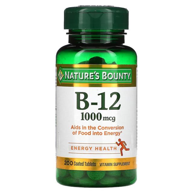 Natures Bounty Nature's Bounty, B-12, 1.000 mcg, 200 beschichtete Tabletten on Productcaster.