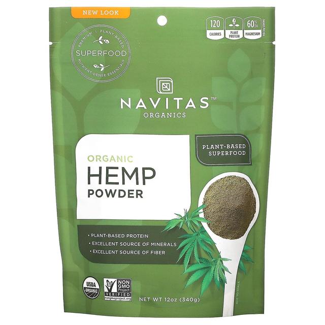 Navitas Organics, Polvo de cáñamo orgánico, 12 oz (340 g) on Productcaster.