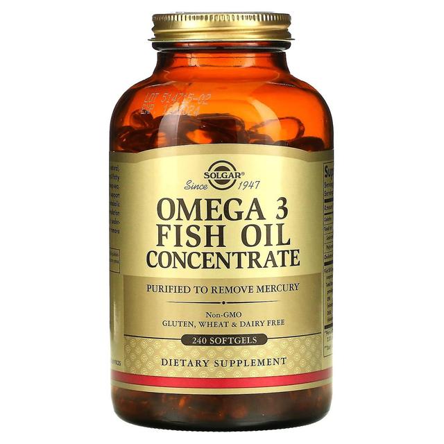 Solgar, Omega 3 Fish Oil Concentrate, 240 Softgels on Productcaster.