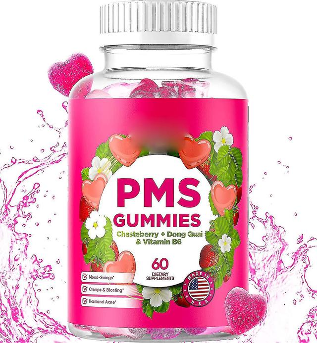 ShuFu 1 Bottle Of Pms Gummies Pms Cycle Relief Women's And Teens Vitamins on Productcaster.