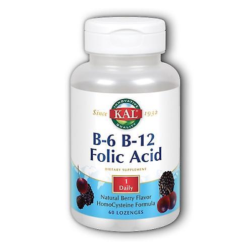 Kal B-6, B-12, Folic Acid, 60 Lozenges (Pack of 1) on Productcaster.