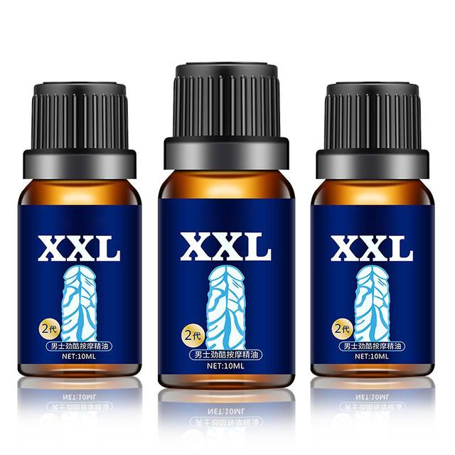 Plus Size Hurtigere forstørrelse til mænd Potens Growth Oil 10ml For Men-yvan 3pcs on Productcaster.